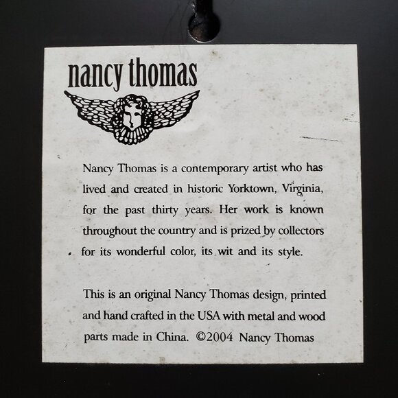 Nancy Thomas November Plaque from her "Children's Series" dated 2004 (Turkey) - Picture 8 of 8